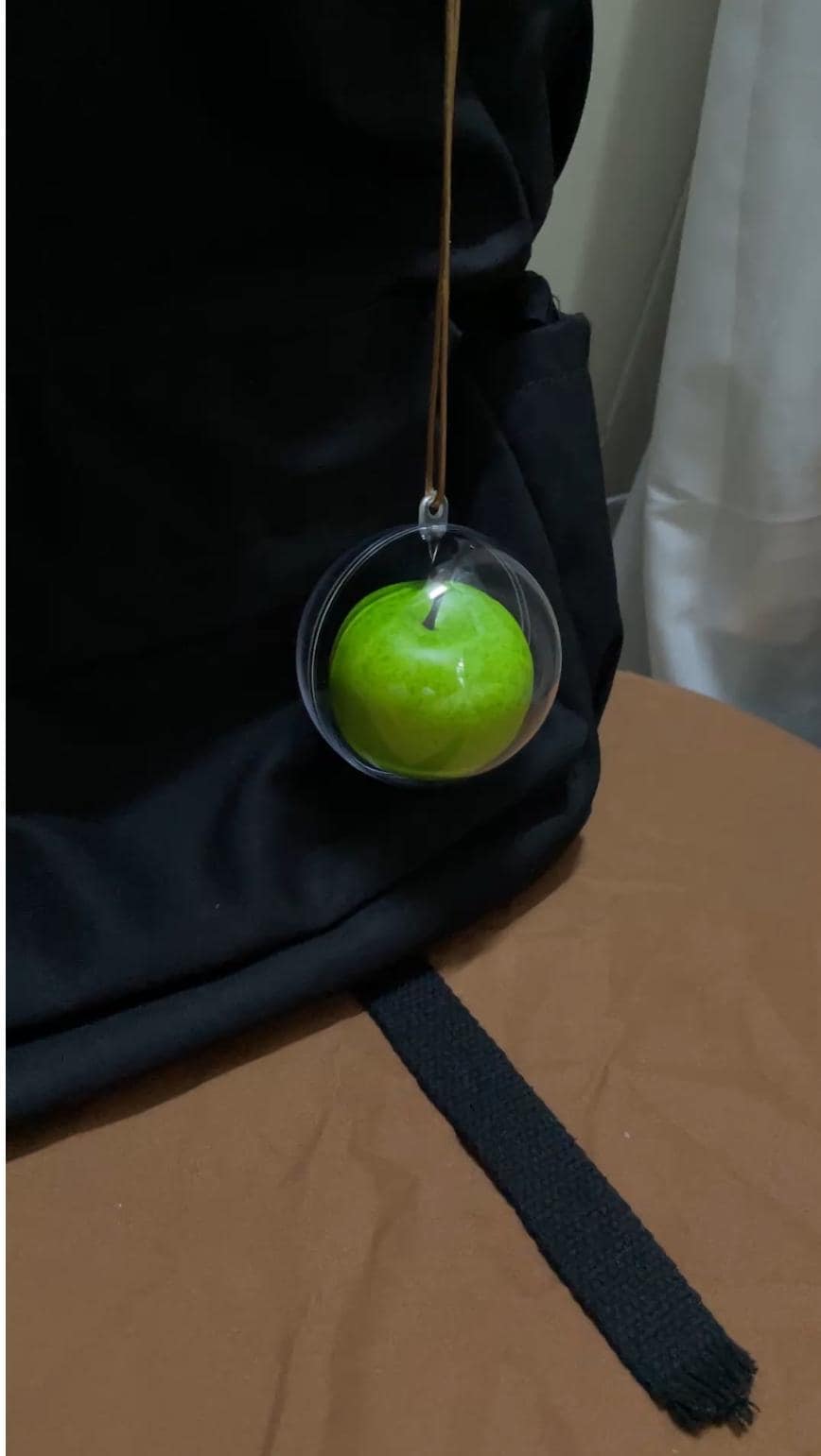 Realistic Green Apple Keychains, Fruit Bag Charms, Fun Gift for Her,Teachers,Friends-Unique Eco
