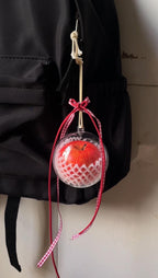 Handmade Realistic Apple Keychain, Fruit Bag Charm