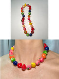 all Resin Fruit Necklace