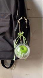 Realistic Green Apple Keychains, Fruit Bag Charms, Fun Gift for Her,Teachers,Friends-Unique Eco