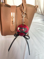Handmade Realistic Apple Keychain, Fruit Bag Charm,gift for her