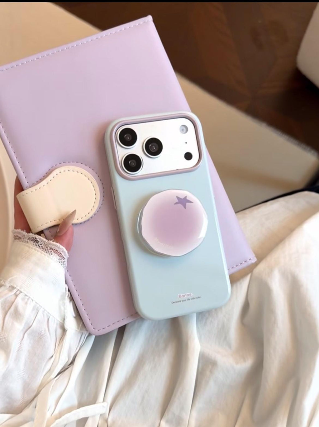 iPhone 18 Fruit Phone Case with Matching Grip, Y2K Kawaii Style