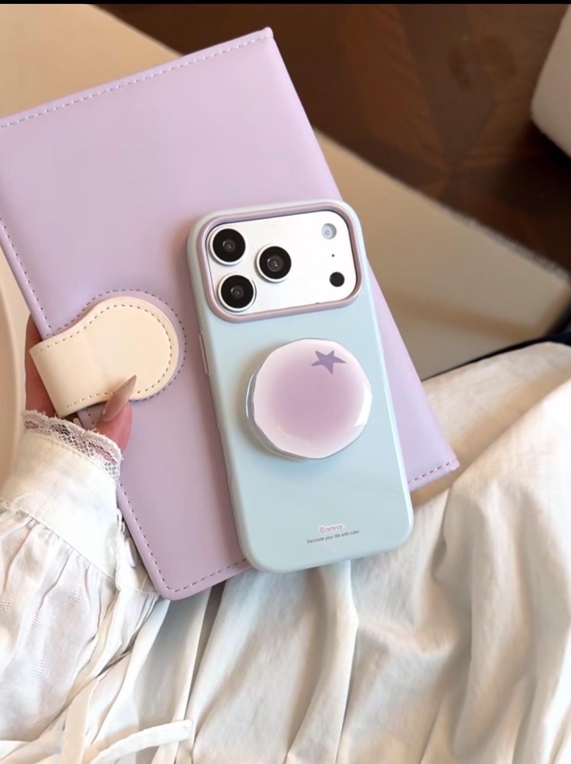 iPhone 18 Fruit Phone Case with Matching Grip, Y2K Kawaii Style