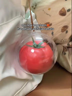 Handmade Realistic Tomato Keychain, Fruit Bag Charm,Gift For Her