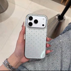 iPhone 18 Case, Polka Dot Acrylic Phone Cover