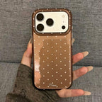 iPhone 18 Case, Polka Dot Acrylic Phone Cover