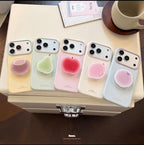 iPhone 18 Fruit Phone Case with Matching Grip, Y2K Kawaii Style