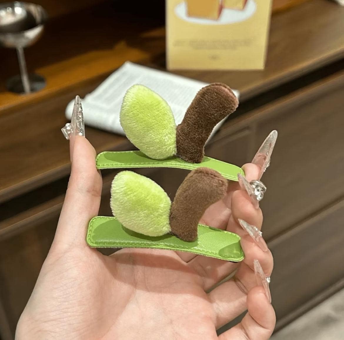 2Pcs Apple Hair Clips, y2k Fruit Snap Clip, Cottagecore Fairycore Accessory