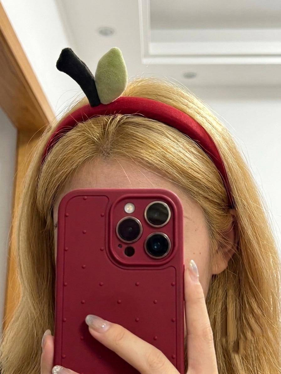 2Pcs Apple Hair Clips, y2k Fruit Snap Clip, Cottagecore Fairycore Accessory