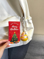 Artificial Pear Christmas Ornament, Ribbon Wrapped Fruit Bag Charm, Y2K Accessory