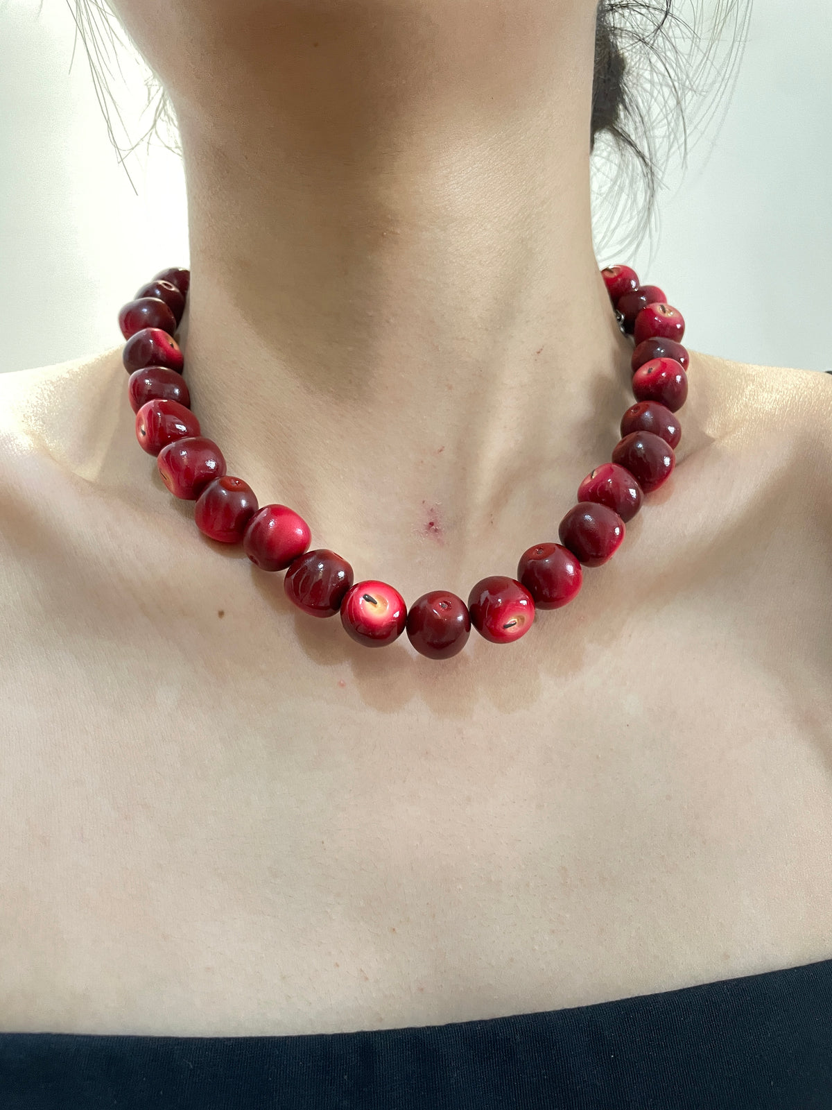all Resin Fruit Necklace
