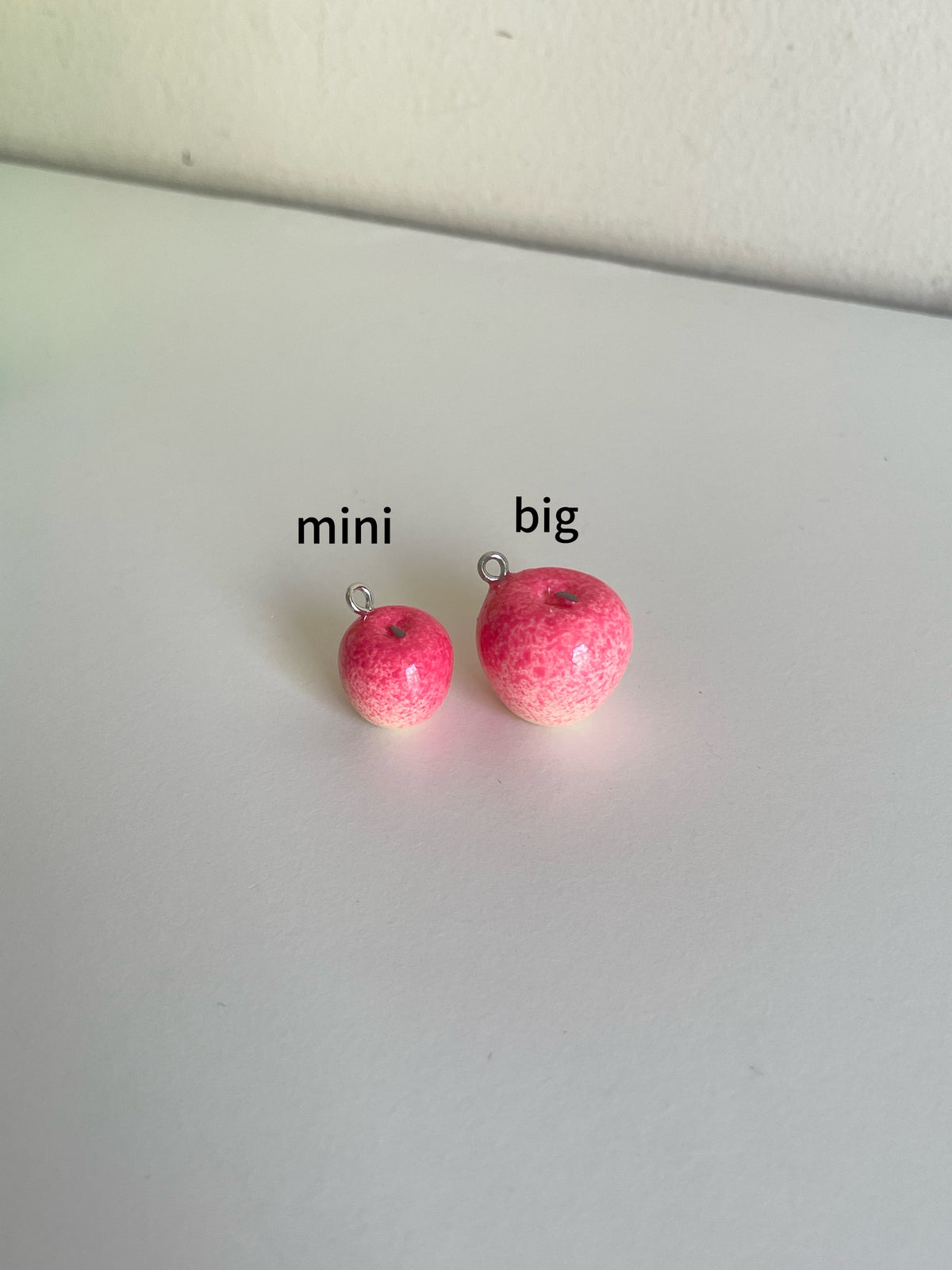 Handmade Resin Apple Earrings �?Fruit Jewelry Gift for Her, Teacher friendship Gift