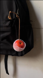 Handmade Realistic Apple Keychain, Fruit Bag Charm