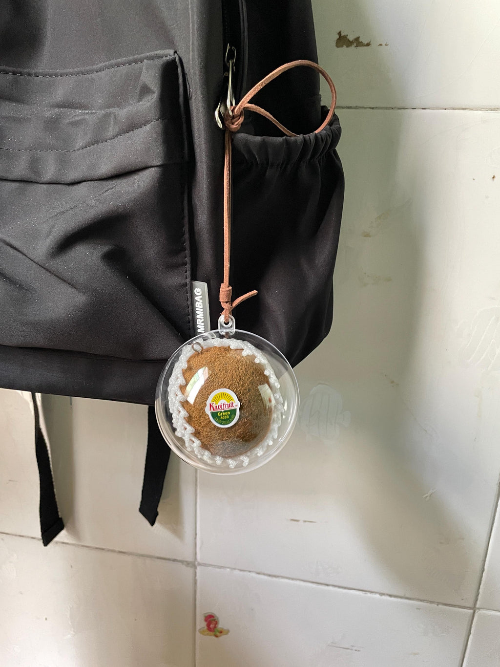 Realistic Kiwi Charm Keychain, Handmade Fruit Bag Accessory,Gift For Her
