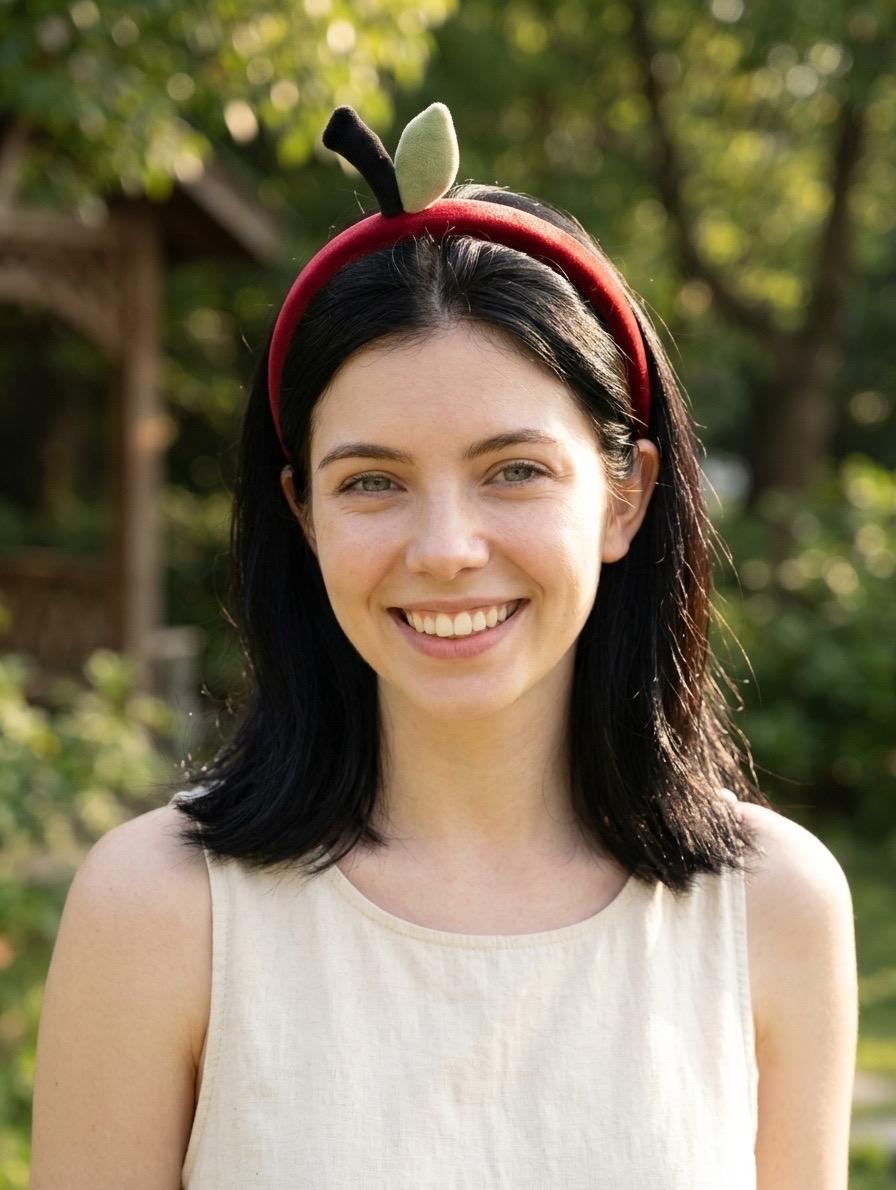 Red Apple Headband, Fruit Headband, Y2K Headpiece, Cottagecore Fashion, Halloween Gift