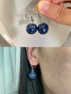 Handmade Resin Apple Earrings �?Fruit Jewelry Gift for Her, Teacher friendship Gift