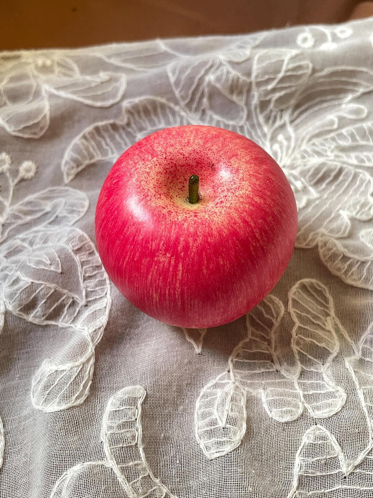Realistic Pink Apple Keychain,  Fruit Bag Charm, Summer Accessory