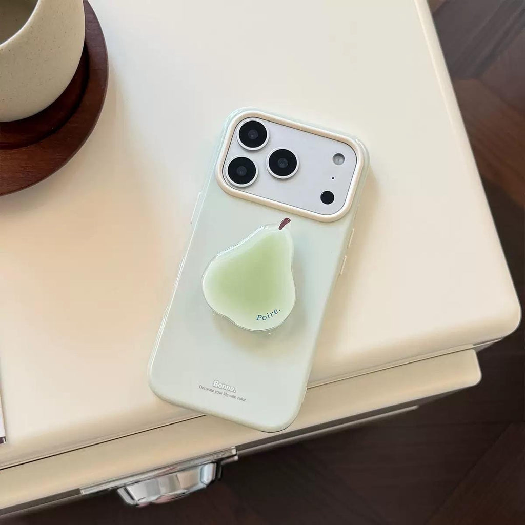 iPhone 18 Fruit Phone Case with Matching Grip, Y2K Kawaii Style