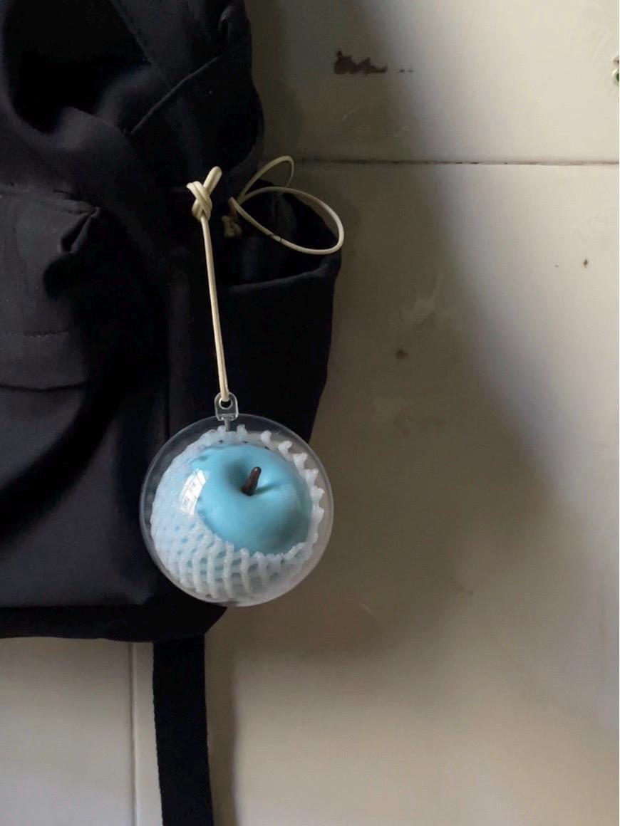 Handmade Realistic Apple Keychain, Handmade Fruit Bag Accessory,Gift For Her