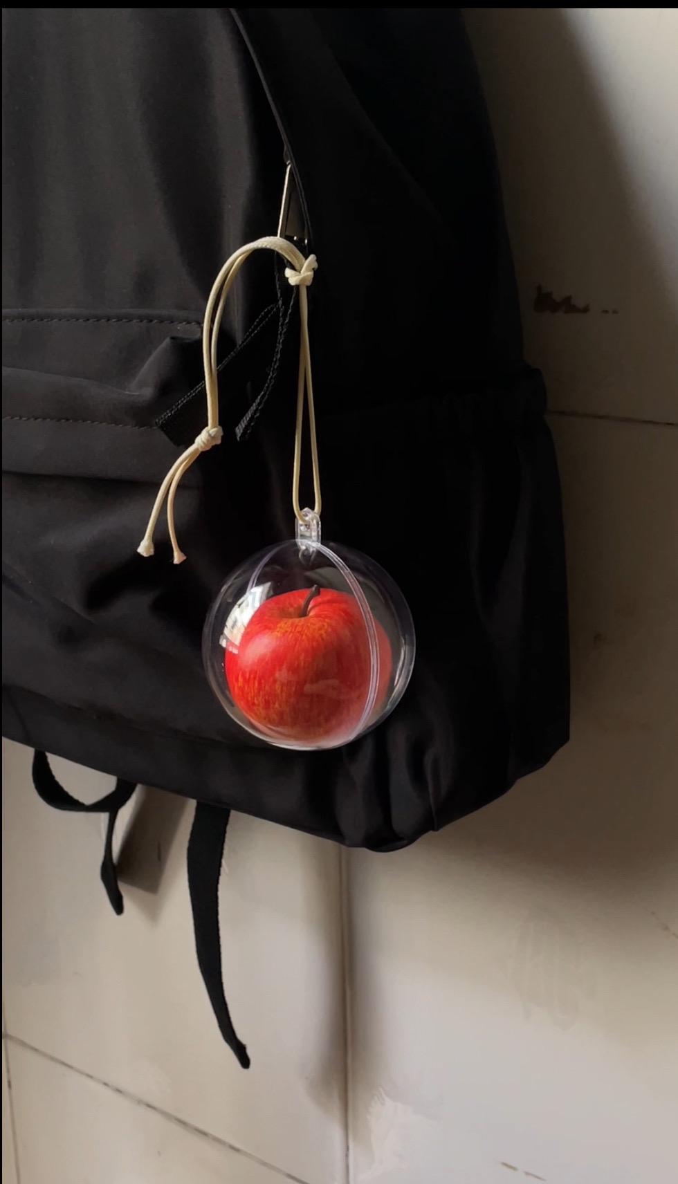 Handmade Realistic Apple Keychain, Fruit Bag Charm
