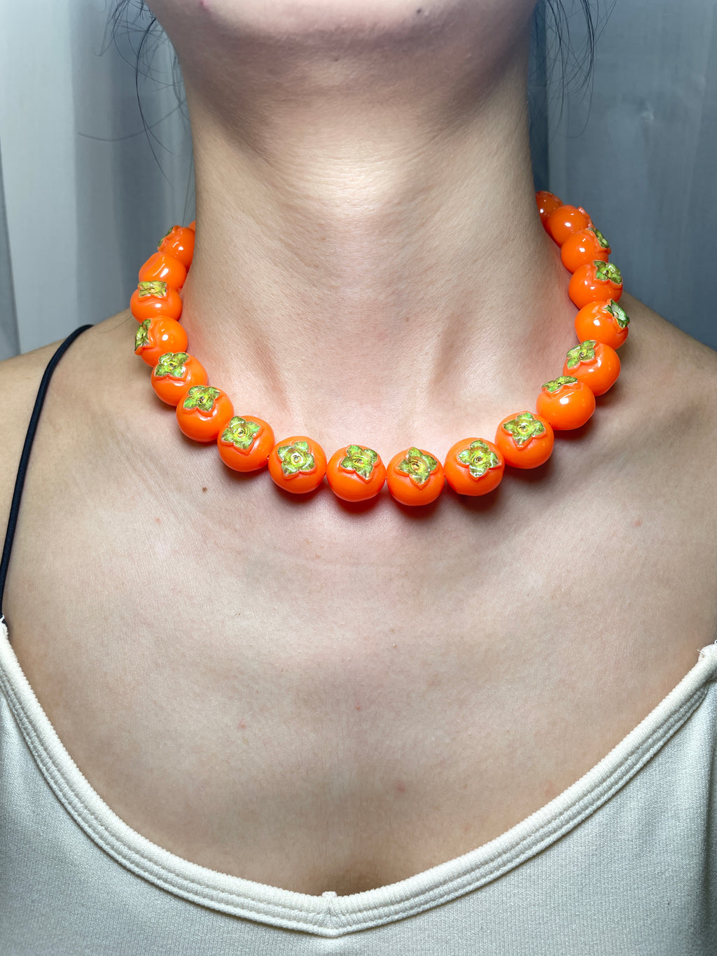 all Resin Fruit Necklace
