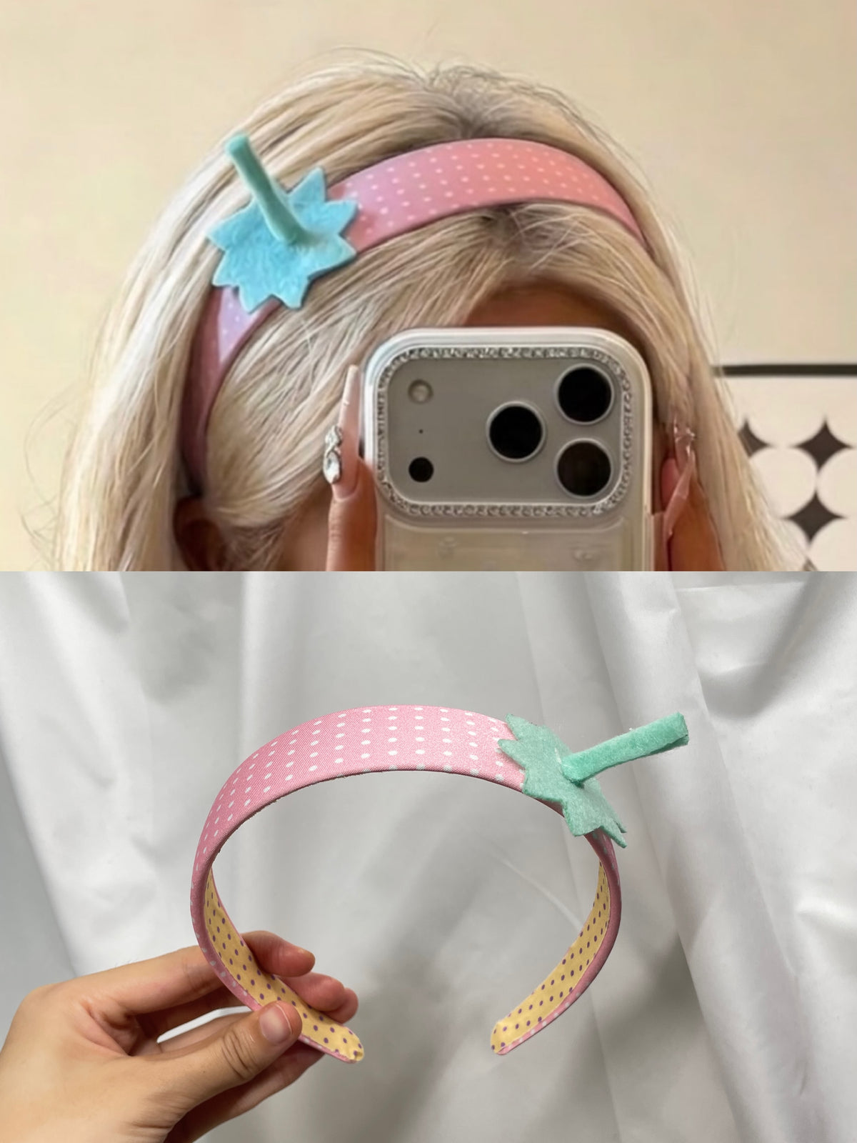 2Pcs Apple Hair Clips, y2k Fruit Snap Clip, Cottagecore Fairycore Accessory